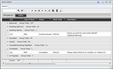 View Work Orders
