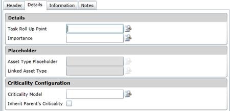 Asset Type - Details tab