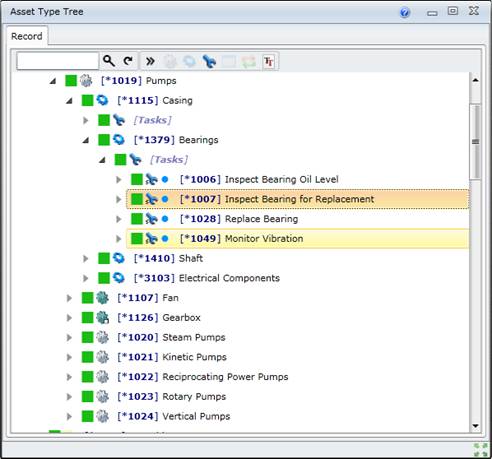Add Inspection Tasks to an Asset Type model: Example