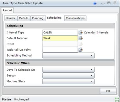 Batch Update Tasks in the Asset Type Tree